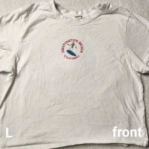 California cropped t shirt